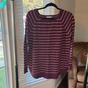 Pink Clover Burgundy Knit Top